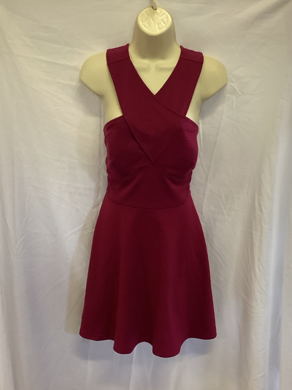 Burgundy Candies Flowy Mini Dress